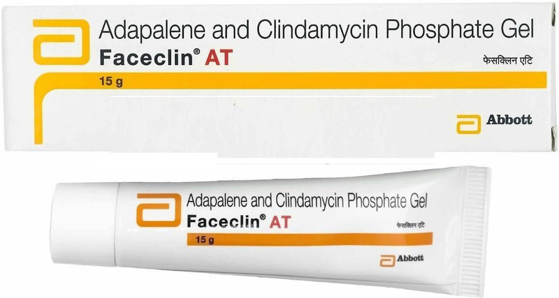 Abbott Faceclin AT Acne ( Adapalene and Clindamycin Phosphate ) Gel (PACK OF 2)(15 ml)
