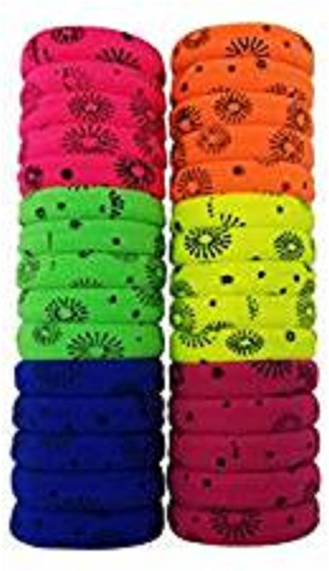 styling fashion Rubber Band Multi-Colour Pony Round Hair Band Rubber Band(Multicolor)