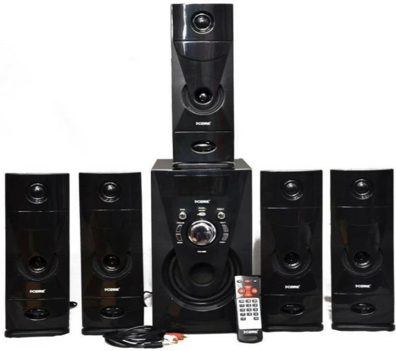 9 core Home Theater System HT-T1 Tower Speaker 60 W Bluetooth Home Theatre(Black, 5.1 Channel)