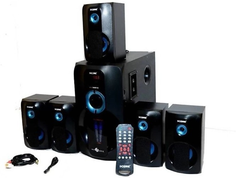 9 core Home Theater System WINTY Series 60 W Bluetooth Home Audio Speaker(Black, 5.1 Channel)