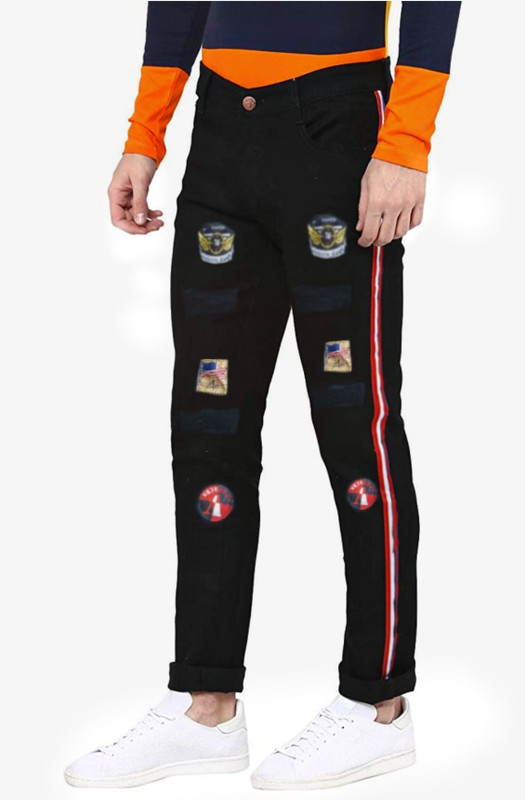 ubaidahm Slim Men Black Jeans
