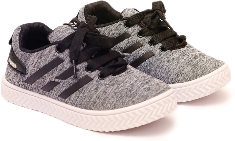 continue star Boys & Girls Lace Sneakers(Grey)