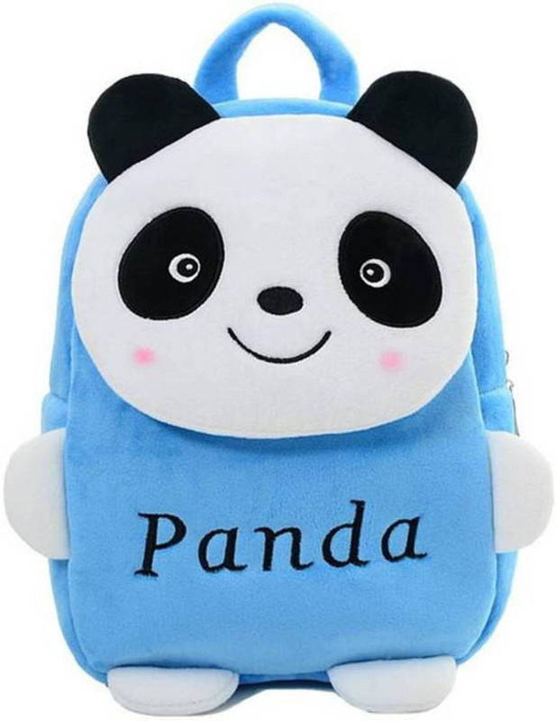 lucaa Best blue panda Kids School Bag for Kids, Age 2 to 5 Waterproof Plush Bag (blue, 14 inch) School Bag(Blue, 14 L)