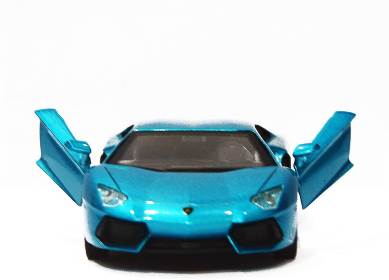 parags 1/32 Scale NewRay Avendator LP 700-4 Die-cast Metal Body Pull Back Car(Aqua)