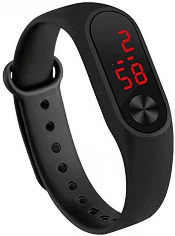 rtex Smart Black Digital LED Band Watch-N-Mi2-1 pic digital watch Digital Watch  - For Men & Women