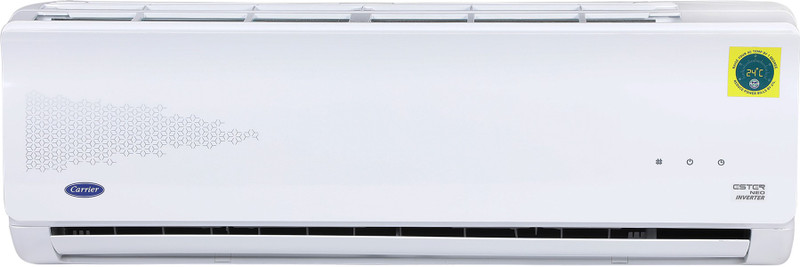 Carrier 1 Ton 3 Star Split Inverter AC - White(12K 3 Star Ester Neo Inverter R32 (I009) / 12K 3 Star Inverter R32 ODU (I009), Copper Condenser)