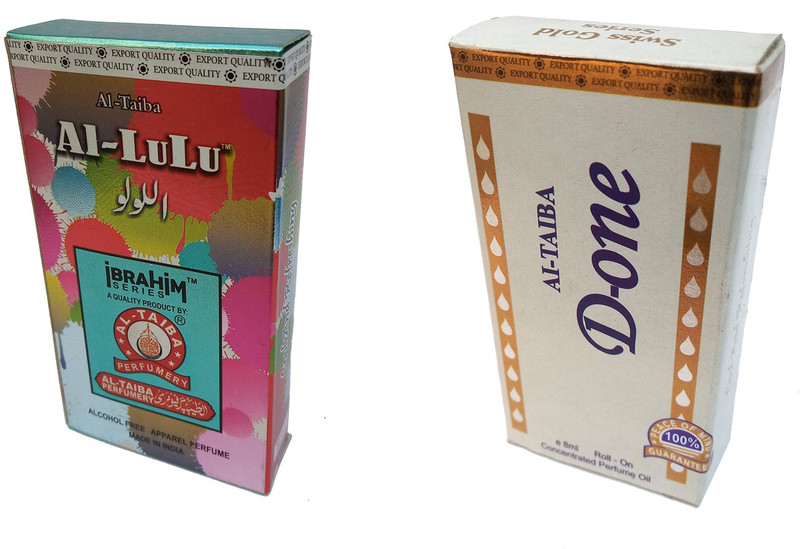 Altaiba Al Lulu 6ml and D One 8ml Combo Pack Attar Alcohol Free Pack of 2 Floral Attar(Floral)