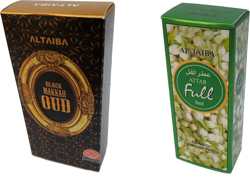 Altaiba Black Makka Oud 6ml and Full 8ml Pack of 2 Floral Attar(Floral)