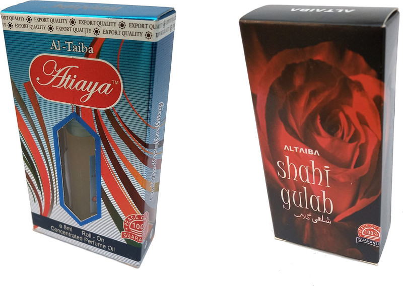 Altaiba Atiaya 8ml and Shahi Gulab 6ml Floral Attar(Floral)