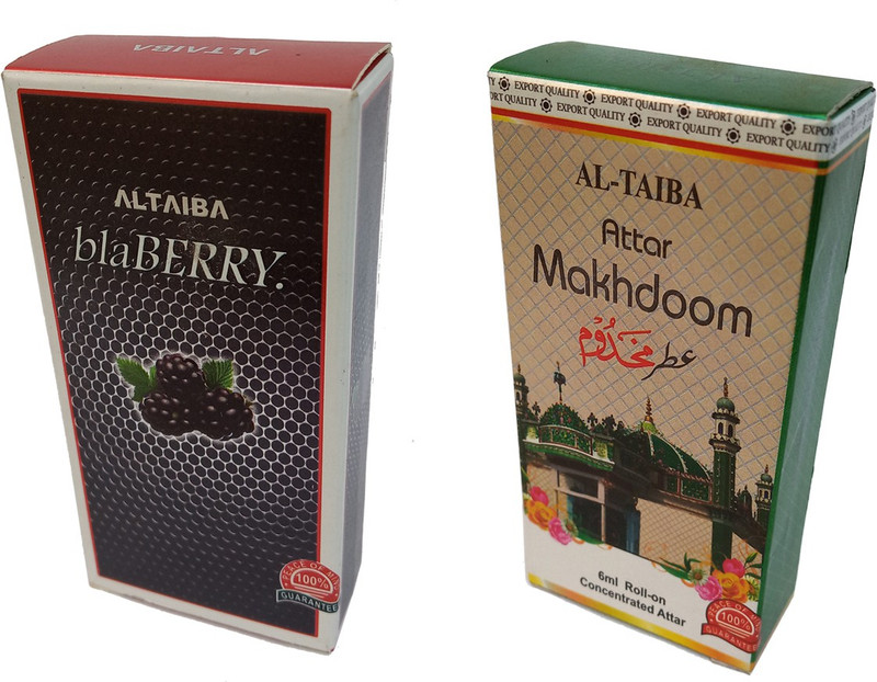 Altaiba BlaBerry 6ml and Makhdoom 6ml Combo Pack Attar Alcohol Free Pack of 2 Floral Attar(Floral)
