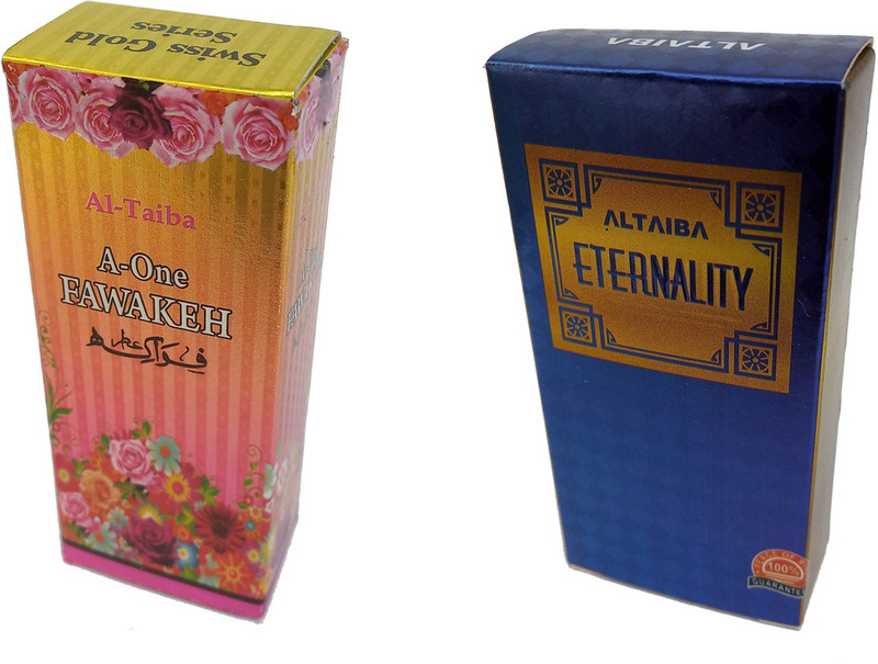 Altaiba A One Fawakeh 8ml and Eternality 6ml Combo Pack Attar Alcohol Free Floral Attar(Floral)