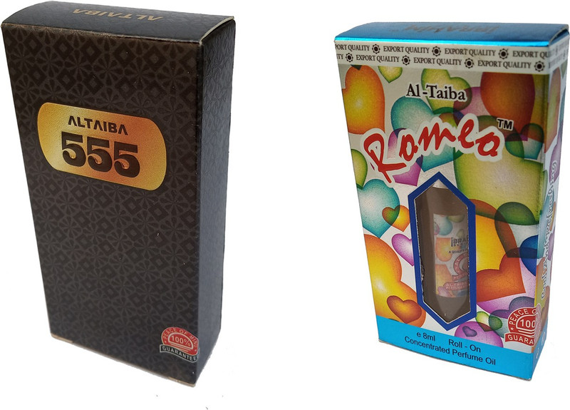 Altaiba 555 6ml and Romeo 8ml Combo Pack Attar Alcohol Free Pack of 2 Floral Attar(Floral)