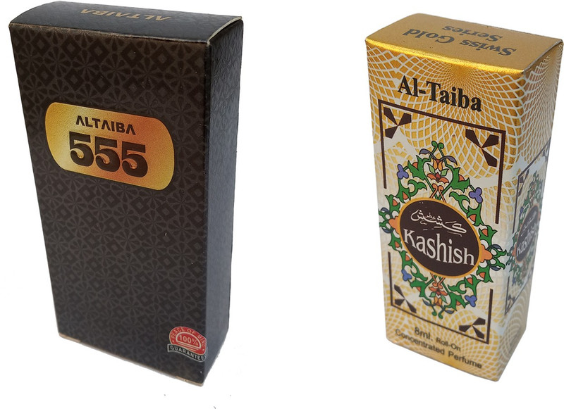 Altaiba 555 6ml and Kashish 8ml Combo Pack Attar Alcohol Free Pack of 2 Floral Attar(Floral)
