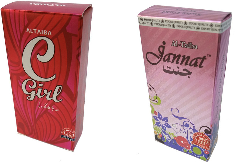Altaiba C Girl 6ml and Jannat 6ml Combo Pack Attar Alcohol Free Pack of 2 Floral Attar(Floral)
