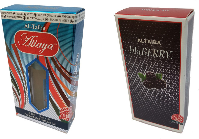 Altaiba Atiaya 8ml and BlaBerry 6ml Combo Pack Attar Alcohol Free Pack of 2 Floral Attar(Floral)
