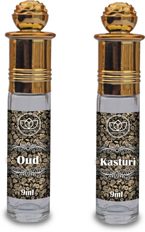 ASHTAAROMAS Set of 2 Combo Attar, Long Lasting (9ML Each) Floral Attar(Floral)
