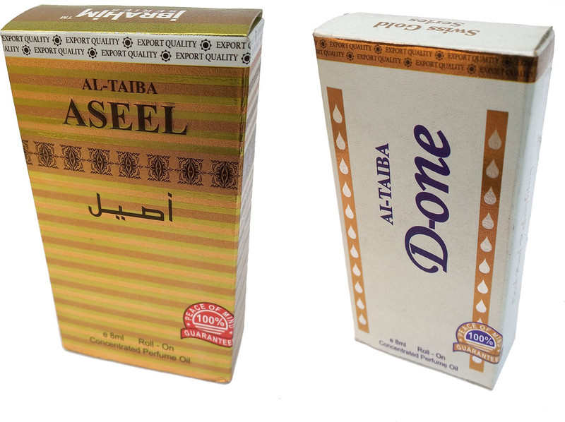 Altaiba Aseel 8ml and D One 8ml Combo Pack Attar Alcohol Free Pack of 2 Floral Attar(Floral)