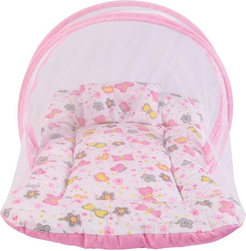 bantoo Baby Mosquito Net Bed Convertible Butterfly(Fabric, Pink)