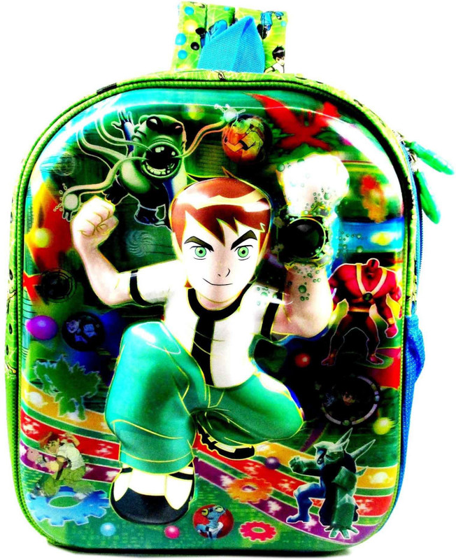 ehuntz Ben10, 5D embossed school Bag/Gift bag (EH1946) Waterproof School Bag(Multicolor, Green, 14 L)