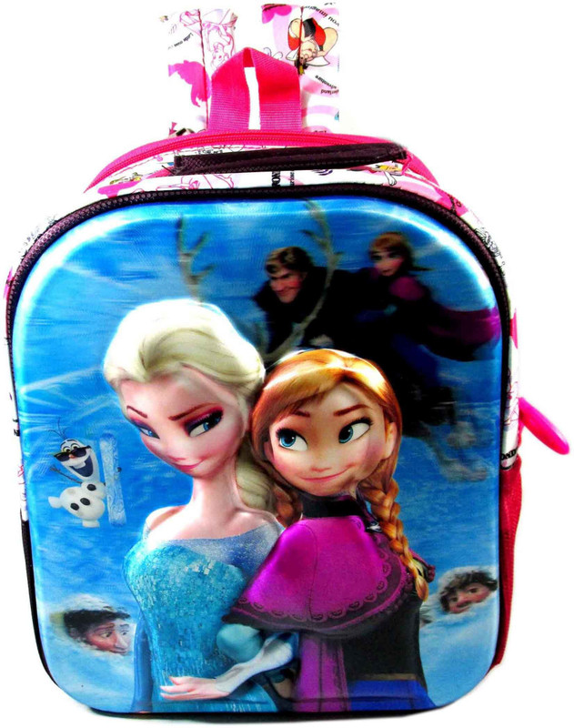 ehuntz Frozen 5D embossed school Bag/Gift bag (Pre Nursery & Nursery) (EH1948) Waterproof School Bag(Multicolor, Pink, 14 L)