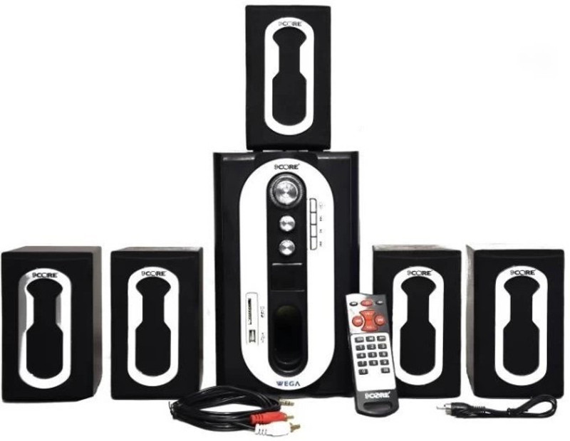 9 core Home Theater System WEGA Series 60 W Bluetooth Home Theatre(Black, 5.1 Channel)