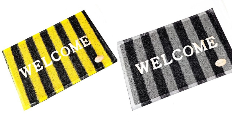 abhyaasa PVC (Polyvinyl Chloride) Door Mat(Multicolor, Medium)