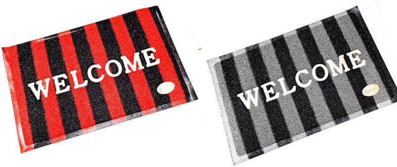 abhyaasa PVC (Polyvinyl Chloride) Door Mat(Multicolor, Medium)