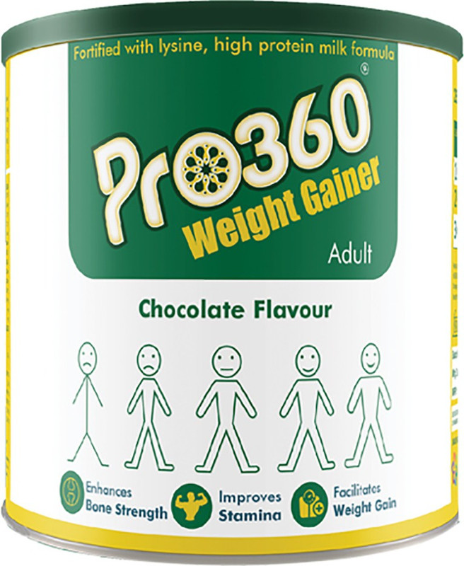 pro360 Weight Gainer Nutritional Beverage Mix Protein Blends(250 g, Chocolate)