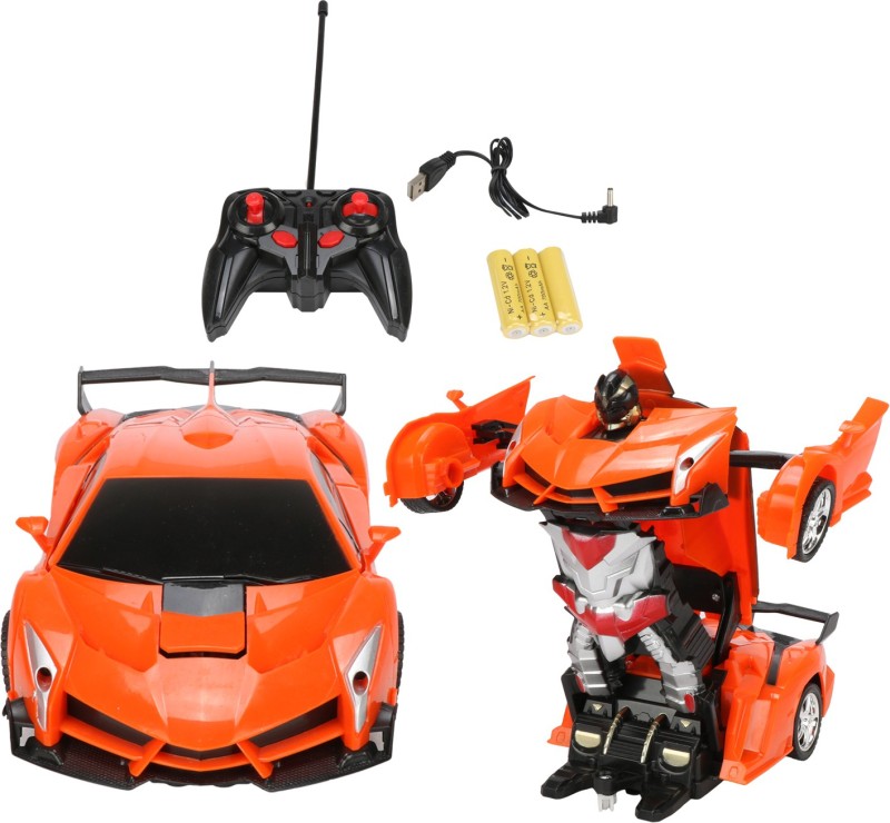 Buy kdsn Remote Control One-key Transformation Radio control rechargeable Lamborghini  Robot car(ORANGE)(Orange) Online at desertcartINDIA
