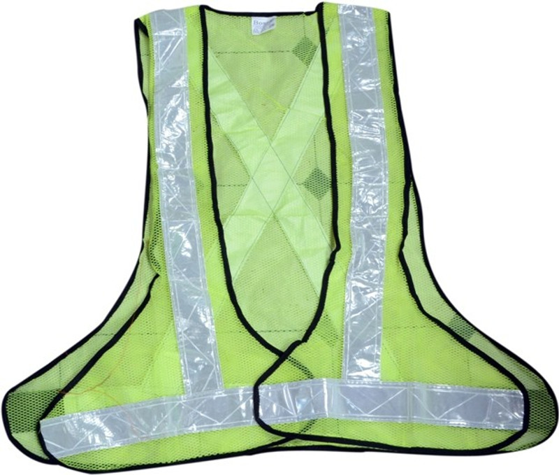 veevo green reflective Safety Jacket(green)