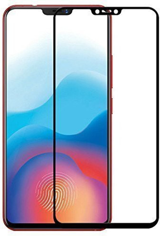 shrino Edge To Edge Tempered Glass for Shrino 6D Tempered Glass Screen Protector for Vivo y81 Pack 1 (SH-TG6DBK-1078Vivo y81)_Black(Pack of 1)