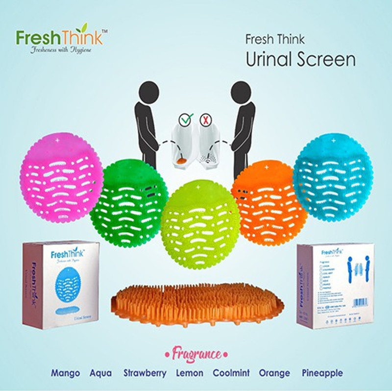 freshthink Urinal Screen Mat Toilet Cleaner(10 x 1 Wipes)