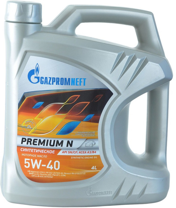 gazpromneft PREMIUM N 5W40 API-SN/CF ; ACEA A3/B4 FULLY SYNTHETIC Synthetic Motor Oil(4 L)