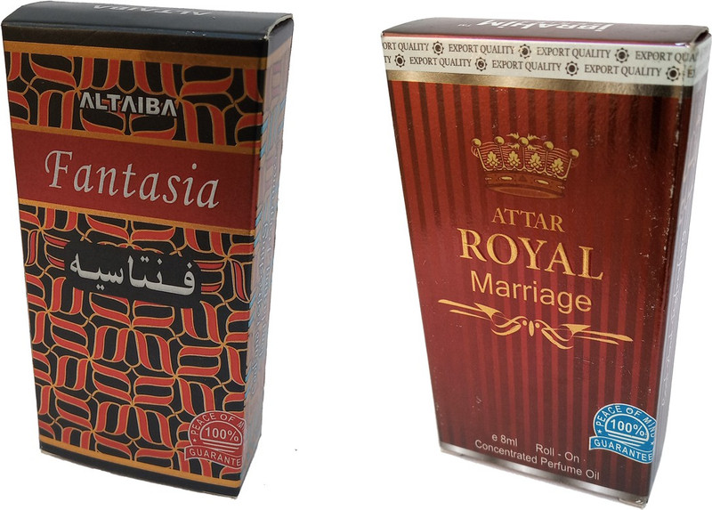 Altaiba Fantasia 8ml and Royal Marriage 8ml Combo Pack Attar Floral Attar(Floral)