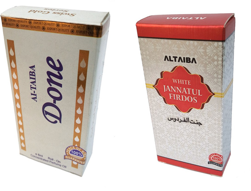 Altaiba D One 8ml and White Jannatul Firdaus 6ml Combo Pack Attar Floral Attar(Floral)