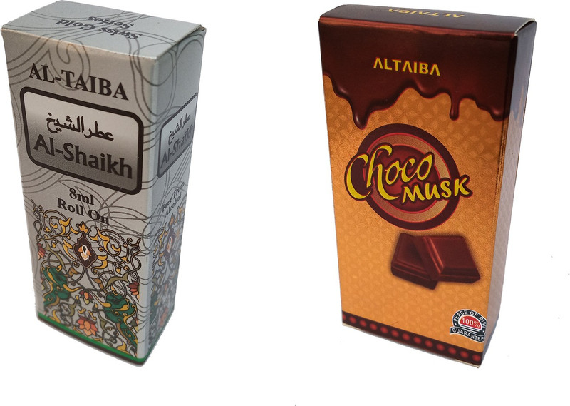 Altaiba Al Shaikh 8ml and Choco Musk 6ml Combo Pack Attar Floral Attar(Floral)
