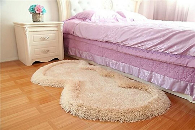 vats Gold Polyester Area Rug(55 cm  X 140 cm)