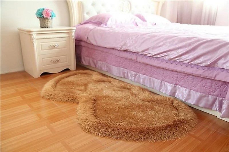 vats Brown Polyester Area Rug(55 cm  X 145 cm)
