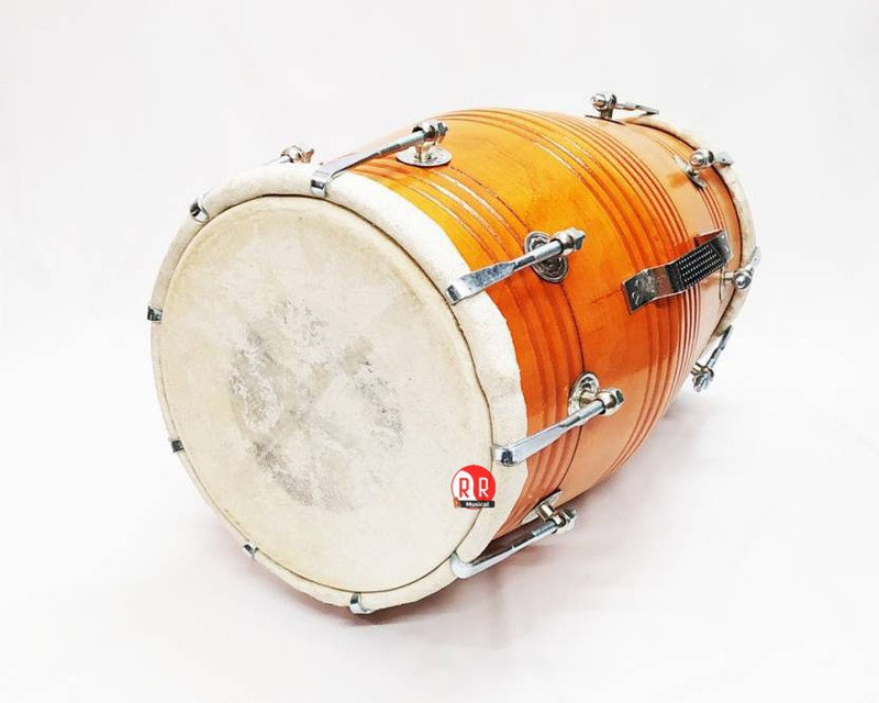 RR Musical RR Musicals S019 Nut & Bolts Dholak(Yellow)
