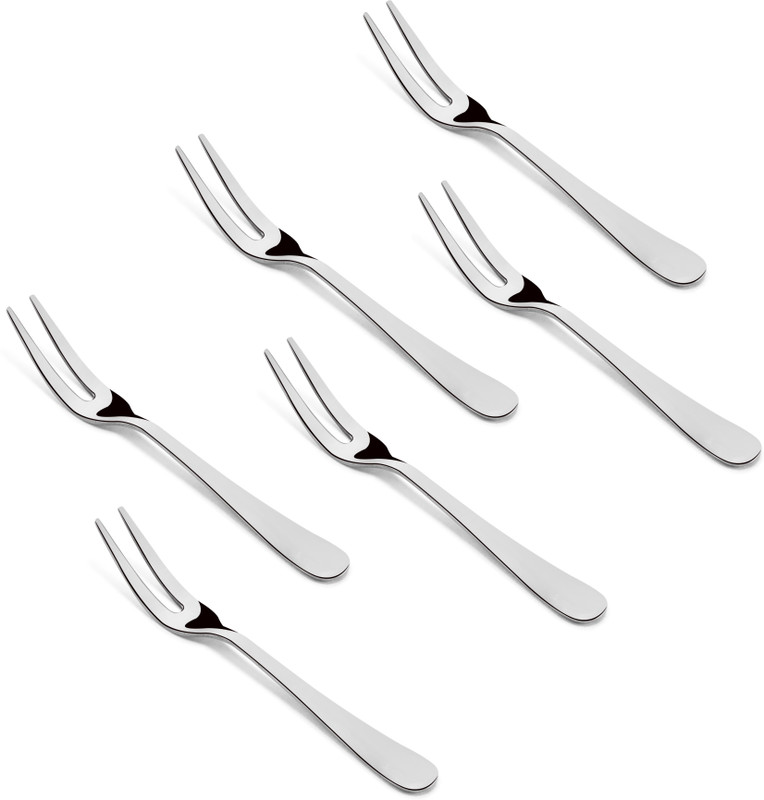 shapes opera Stainless Steel Fruit Fork Set(Pack of 6)