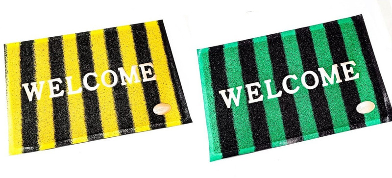 abhyaasa PVC (Polyvinyl Chloride) Door Mat(Multicolor, Medium)