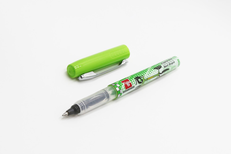 figo Racer Bicycle Roller 5 Pen + 10 Blue Ink Cartridge + 5 Ink Converter Roller Ball Pen(Pack of 5)