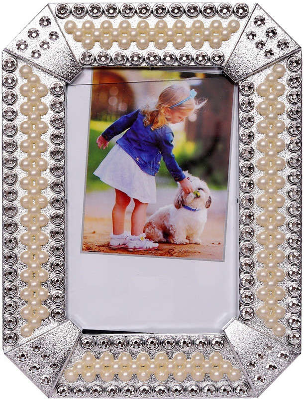 Aparnas Photo Frame 4 inch Rectangle(512 MB, Silver)