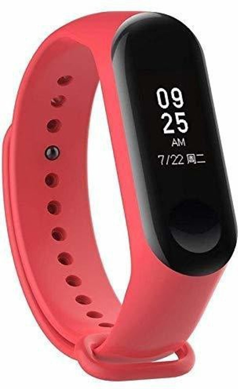 blare Fitness Band(Red Strap, Size : Free Size)