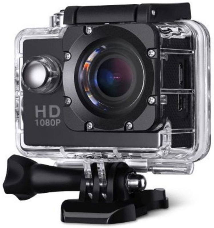 Lambent 1080PAction 1080P Action With 2 inch LCD Screen Sports and Action Camera(Black, 12 MP)