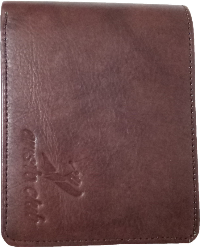 aristo club Men Brown Genuine Leather Wallet(6 Card Slots)