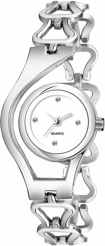 just like Analogue Dial Analogue Silver Dial Silver Stainless Steel Strap Casual & Fashion Wrist Watch for Women & Girls Analog Watch  - For Girls