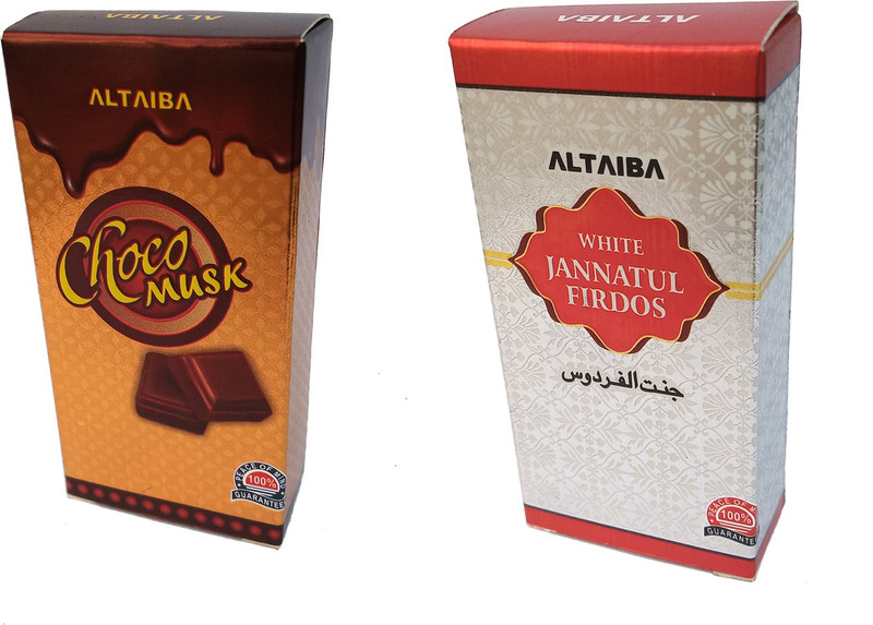 Altaiba Choco Musk 6ml and White Jannatul Firdaus 6ml Combo Pack Attar Floral Attar(Floral)