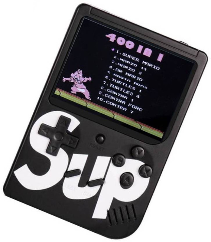 Zeom ™Best Buy SUP 400 in 1 Retro Game Box Console Handheld Classical Video Game s8 with 8 GB with Mario/Super Mario/DR Mario/Contra/Turtles With 400 Games (Multicolor) NA GB with Mario, Super Mario, DR Mario, Contra, Turtles, and other 400 Games  (Multicolor) 8 GB with Mario, DR Mario, Turtles, Sup
