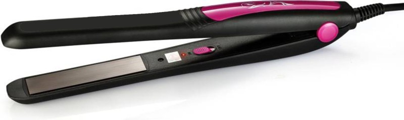 Easy Deal India EDI Gloss Factor Titanium Flat Iron - Professional Hair Straightener EDI-098 Hair Straightener(Pink)